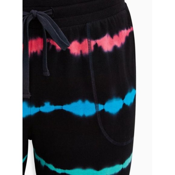 ❌SOLD❌ Torrid Classic Fit Jogger Back Tie Dye Size 3 French Terry Mid-Rise Pant - Picture 5 of 11